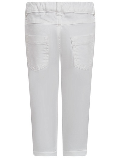 Белые брюки с логотипом Moschino - 1084529370058 - Фото 2