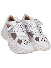 Белые кроссовки с шипами - 2104509071092