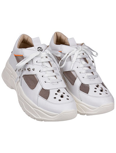 Белые кроссовки с шипами Florens - 2104509071092 - Фото 1