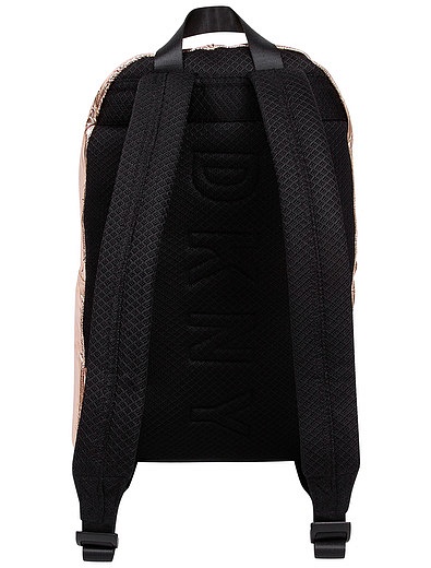 Золотистый рюкзак с логотипом DKNY - 1504528170218 - Фото 4