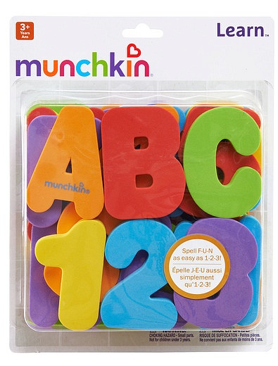Игрушка для ванны «Буквы и цифры» Munchkin - 7134529073344 - Фото 1