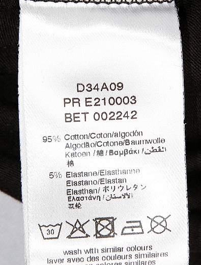 Леггинсы с логотипом на поясе DKNY - 1154509170456 - Фото 4