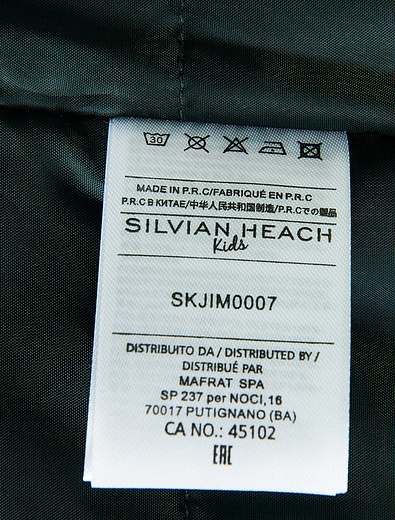 Куртка с капюшоном цвета хаки SILVIAN HEACH Kids - 1072319780057 - Фото 4