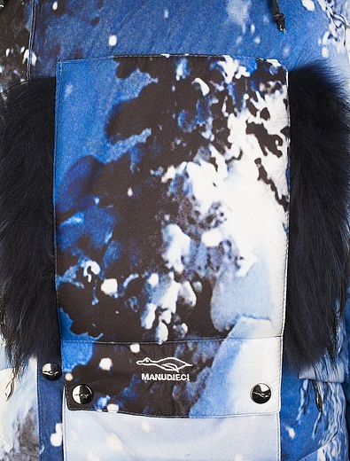 Утеплённый комплект из куртки с пейзажным принтом и комбинезона Manudieci - 6122509681352 - Фото 4
