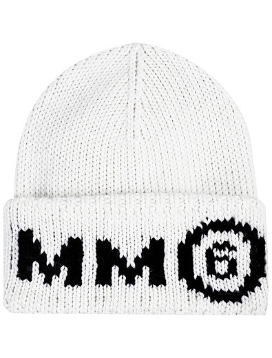Белая шапка с логотипом MM6 Maison Margiela - 1354528180171 - Фото 1