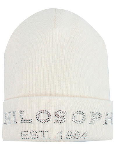 Белая шапка с логотипом Philosophy - 1354508280013 - Фото 1