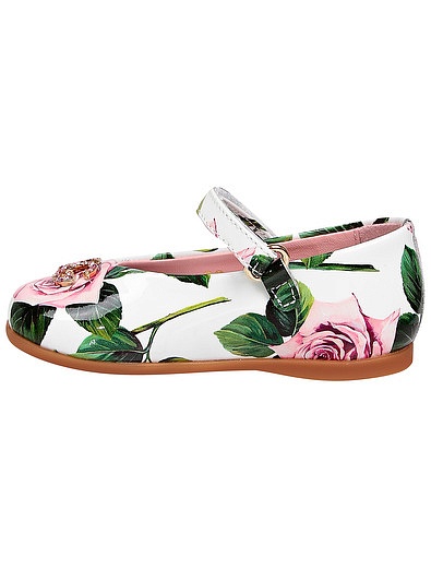 Туфли с принтом Тропические розы Dolce & Gabbana - 2013909070027 - Фото 3