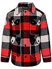 Куртка-рубашка из смесовой шерсти - 1073619980024