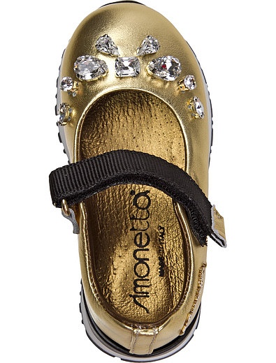 Золотистые туфли Simonetta - 2010109780015 - Фото 4