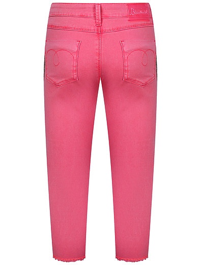 Розовые брюки с бантиками Billieblush - 1084509172153 - Фото 3