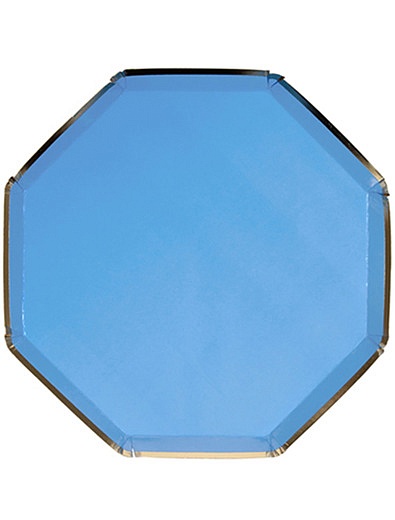 Набор одноразовых синих тарелок 8 шт. Meri Meri - 2294520080460 - Фото 1