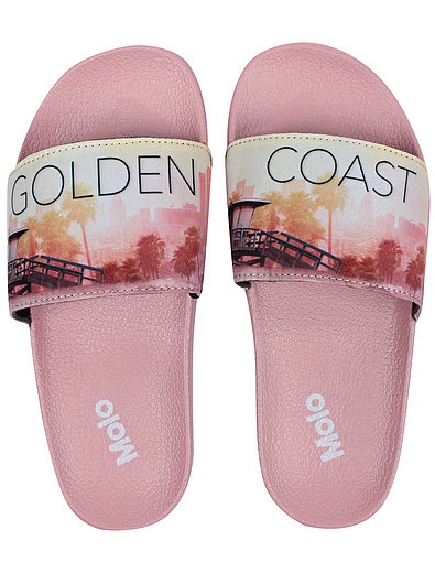 Розовые Шлепанцы пляжные Golden Coast MOLO - 2284509170077 - Фото 5
