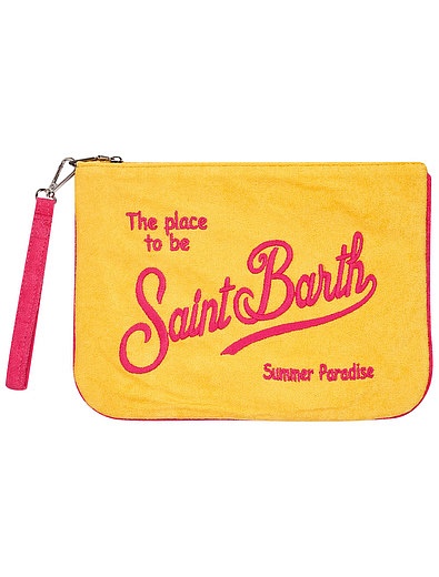 Жёлтая пляжная сумка с логотипом MC2 Saint Barth - 4134508270163 - Фото 1
