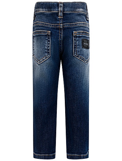 синие базовые джинсы Dolce & Gabbana - 1164519080294 - Фото 2