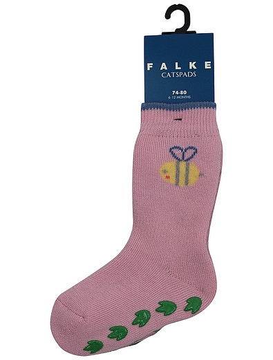 Розовые носки с пчелкой FALKE - 1534509170326 - Фото 1