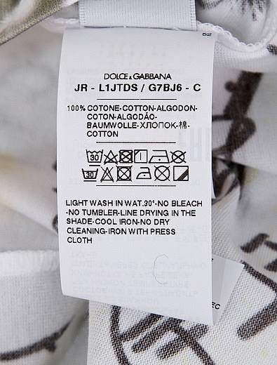 Футболка с принтом граффити Dolce & Gabbana - 1134519182175 - Фото 3