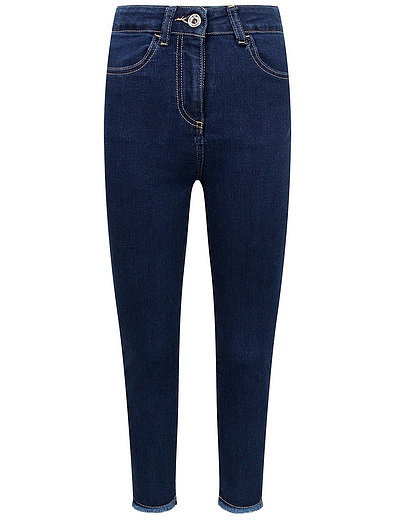 Синие зауженные джинсы с вышивкой на кармане Patrizia Pepe - 1164509070939 - Фото 1
