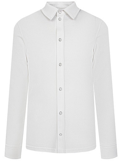 Белая хлопковая рубашка на кнопках SILVER SPOON - 1014519280173 - Фото 1
