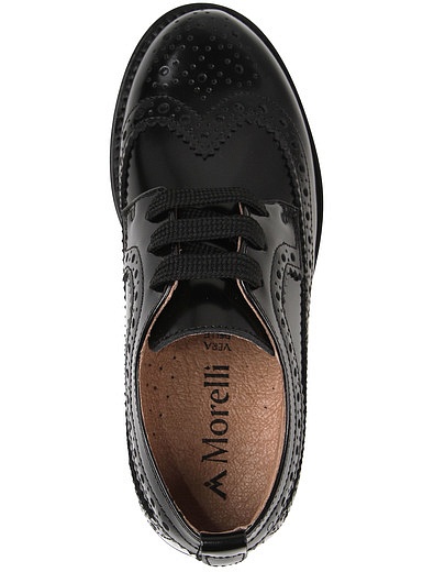 Черные ботинки на шнуровке Morelli - 2034519070399 - Фото 4