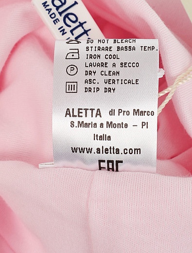 Розовая хлопковая шапка с бантиком Aletta - 1352609971168 - Фото 3