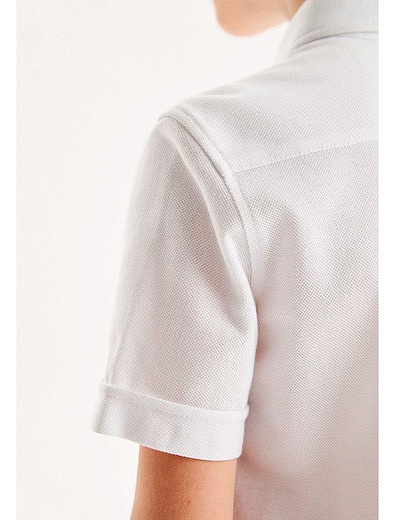 Белая трикотажная рубашка с коротким рукавом SILVER SPOON - 1014519383263 - Фото 5