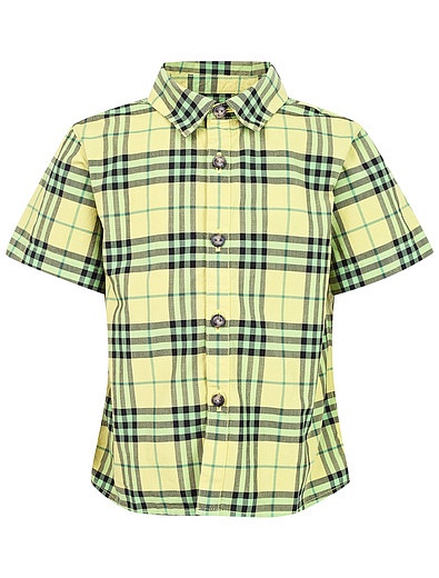 Рубашка в клетку с коротким рукавом Burberry - 1012819971449 - Фото 1