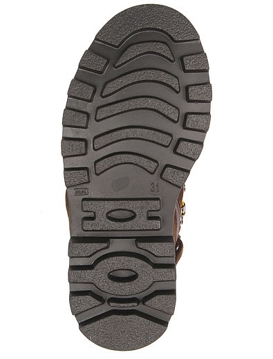 Треккинговые ботинки из кожи и меха JARRETT - 2034519181095 - Фото 5