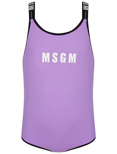 Слитный фиолетовый купальник MSGM - 0884509370013 - Фото 1