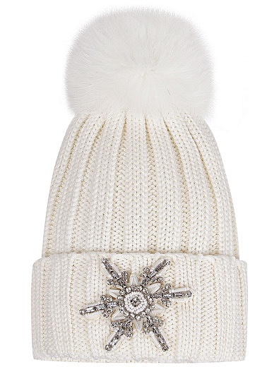 Шерстяная шапка со снежинкой Regina - 1354509180565 - Фото 1