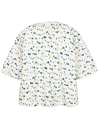 Блуза свободного кроя с узором My Junior - 1031200871120 - Фото 5