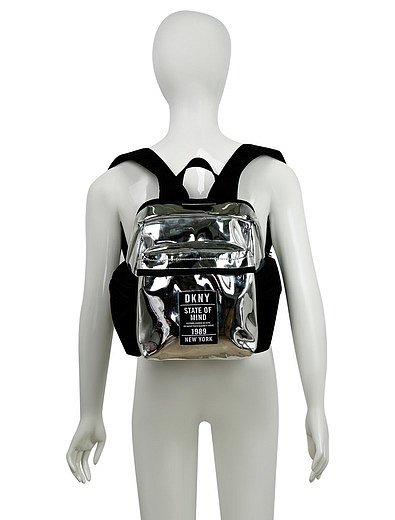 Серебристый рюкзак DKNY - 1504508180527 - Фото 2