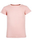 Розовая футболка в рубчик - 1134500370239