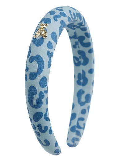 Голубой ободок с леопардовым принтом Dava Baby - 5144500370036 - Фото 1