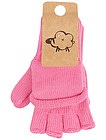 Розовые перчатки без пальцев - 1194509180550