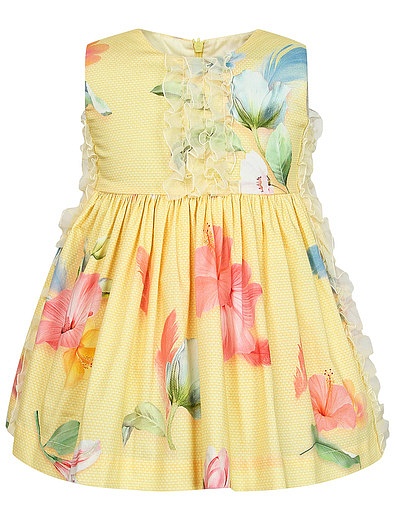 Платье из хлопка с добавлением шёлка Lapin House - 1052809070028 - Фото 1
