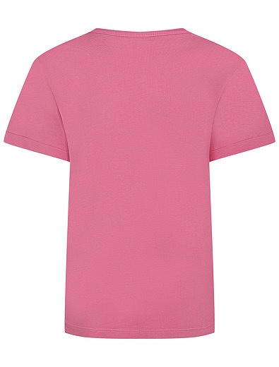 Розовая футболка с яблоком Stella McCartney - 1134509283219 - Фото 2