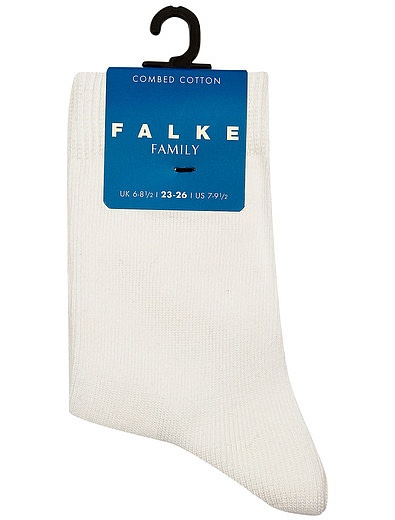 Белые хлопковые носки FALKE - 1531219880255 - Фото 1