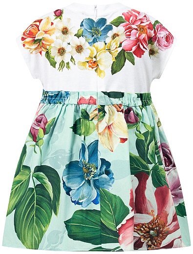 Платье с аппликацией в виде бабочек Dolce & Gabbana - 1054509077963 - Фото 3