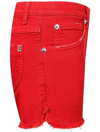 Красные шорты из денима Ermanno Scervino - 1414509072588 - Фото 3