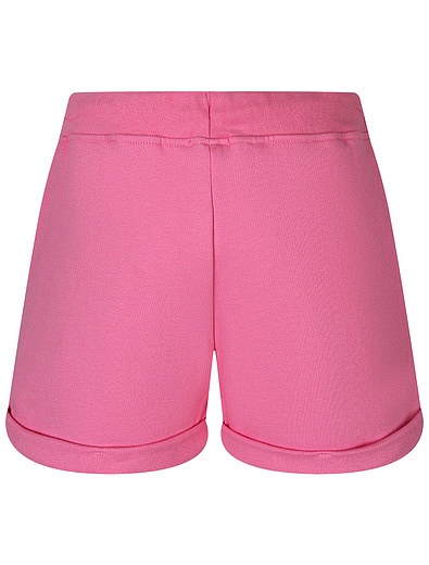 Хлопковые шорты с блестящим логотипом Pinko - 1414509174923 - Фото 2