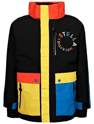 Разноцветная куртка Stella McCartney - 1074519384790 - Фото 3