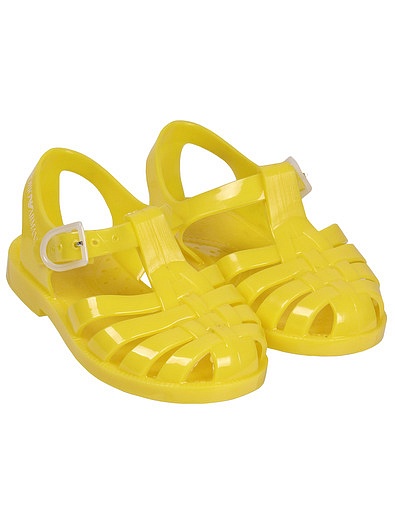 Желтые резиновые сандалии EMPORIO ARMANI - 2072829970053 - Фото 1