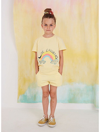 Желтые хлопковые шорты Soft Gallery - 1412809971143 - Фото 2