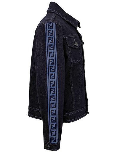 Джинсовая куртка с лампасами Fendi - 1074529171168 - Фото 2