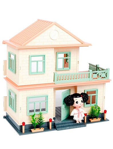 Игровой набор Двухэтажный дом с куклой и аксессуарами  - 7134509270206 - Фото 1