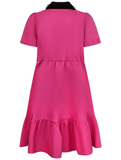 Розовое платье с контрастными деталями №21 kids - 1054609083468 - Фото 5