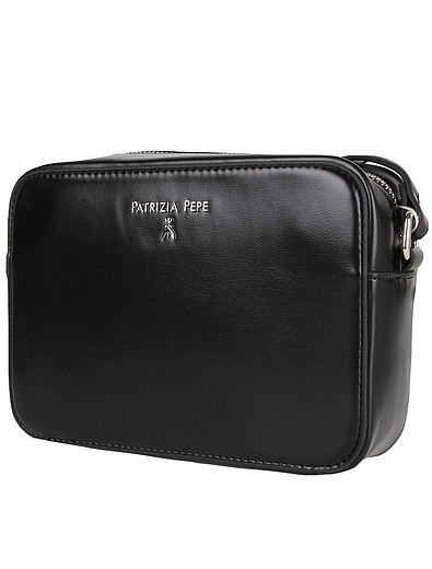 Черная сумка с логотипом Patrizia Pepe - 1204508170336 - Фото 3