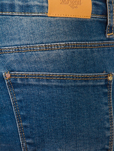 Синие джинсы с подворотами Mayoral - 1161409770075 - Фото 3