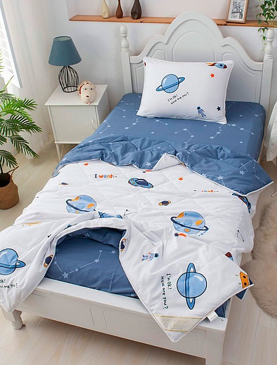 Комплект постельного белья из хлопка с космическим принтом Sofi de Marko - 5054518280077 - Фото 2
