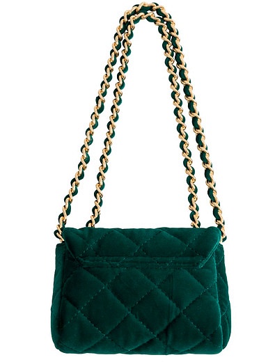 Зелёная бархатная сумка Milledeux - 1204500370109 - Фото 3